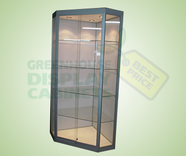 Corner Greenhouse Display Cases